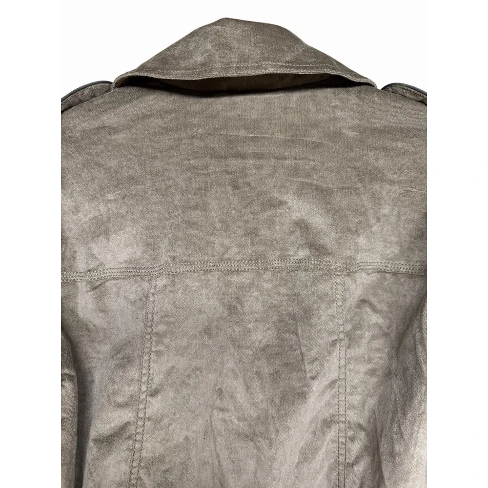 FREE PEOPLE We The Free Officer Velvet Jacket Gravel Stone Women's Size Small‎